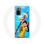 Coque pour Xiaomi Redmi Note 10 Pro One Piece Manga Trafalgar Law ep&eacute;e