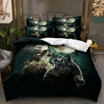 3D gyvūnų patalynės komplektas berniukų paauglių kambario mink&scaron;tas pūkinis antklodės užvalkalas AU140 * 210 viso dydžio lovos užvalkalas, vienvietis/dvigubas Wolf Print antklodės AU King 210x240cm