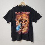 Iron Maiden The Trooper Black Merch Tee T unisex mar&scaron;kinėliai S