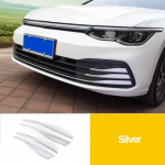 Volkswagen VW Golf 8 MK8 2022 ABS Automobilio Priekinių Rūko Žibintų Dangtelio Apdailos Juostelė Galinio Rūko Žibinto Rėmelio Lipdukas Priedai sidabras