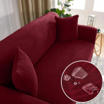 Neper&scaron;lampami žakardo sofos užvalkalai Stori elastingi kampiniai tvirti sofos užvalkalai L formos sofos užvalkalo apsauga 1/2/3/4 vietų 1 Seater 90-140cm