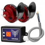 15 tonų automobilio garsinio signalo valdiklis elektrinis garsiakalbio garsiakalbio garso valdymo blokas su skaitmeniniu ekranu 12&ndash;24 V With Horns