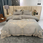 Prabangus pra&scaron;matnus auksinis plunksnų siuvinėjimas egiptieti&scaron;ka medvilnė balta &scaron;viesiai geltona kratinys antklodės užvalkalas patalynės pagalvių užvalkalai patalynės komplektas 2M