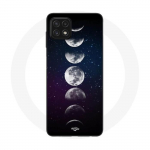 Coque Maniacase pour Samsung Galaxy A22 5G lune phase nuit etoile