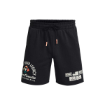 Under Armour raidžių spaudos rai&scaron;teliais užsegami treniruočių &scaron;ortai vyrams Juodi 1377439-001 L