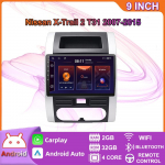 Android Carplay skirtas Nissan X-trail 2 T31 2007-2015 Automobilių radijas Multimedijos vaizdo grotuvas GPS navigacija WIFI 2+32GB