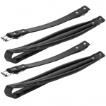 2 vnt akordeono dirželio pečių rinkinys Adjuatbale PU odinis aksesuaras, skirtas 16&ndash;120 žemųjų dažnių Black