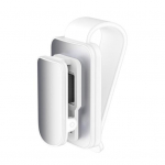 Automobilių akinių laikiklis Universalus automobilinis skydelis nuo saulės akinių laikiklis kempinėlis spyruoklinis akinių pakabukas bilietų kortelės segtukas akinių laikiklis raudona