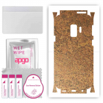 apgo Protective Skin Sticker for the back+sides compatible with Samsung Galaxy S9, Full Wrap Film, Foil, Vinyl - Pattern Rusty Copper