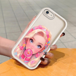 Mink&scaron;tas silikoninis kvadratinių kopėčių spausdinimo ra&scaron;tas telefono korpusas, pilnas dangtis, fotoaparatas, atsparus smūgiams, guminis dėklas, skirtas iPhone Infinix Tecno OnePlus Infinix Hot 10 Play balta