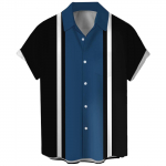 Vyri&scaron;ki havajieti&scaron;ki mar&scaron;kiniai, vyri&scaron;ki boulingo mar&scaron;kinėliai trumpomis rankovėmis vasaros paplūdimio mar&scaron;kinėliai XXL