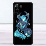 Anime Genshin Impact &Scaron;aunus dėklas Xiaomi Redmi Note 11 10 9 Pro K40 10S 9S 9A 9C telefono dangtelis 9T 8 8T 7 11T silikoninis apvalkalas Redmi K40 Pro