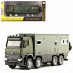 1/24 NOMADISM NAVIGATOR Benz 8X8 lydinio liejamas žaislinis automobilio modelis Garsas ir lengvas vaikų žaislų kolekcionavimas Gimtadienio dovana 1/24-Size:25*7*10.5cm žalia