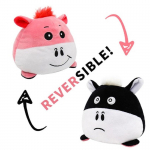 Apverčiamas katės pliu&scaron;inis žaislas, įdaryti Angry Flip Happy Toys Mink&scaron;ti mieli dvipusiai spalvingi gyvūnėliai lėlė Populiarios dovanos vaikams Nauja