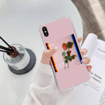 Gėlės Sunflower Rose telefono dėklas, skirtas iPhone 14 13 12 11 XS X 8 7 6 Plus Mini Pro Max SE 2022 mink&scaron;tas skaidrus telefono dangtelis iPhone 14