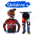 motokroso pavarų rinkinys vaikams 20 22 24 26 28 lenktyninis kostiumas MX MOTO Megztiniai ir kelnaičių komplektai Jaunimui vaikai berniukai mergaitei Motociklas BMX Visureigis dviratis Combo