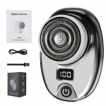 Mini elektrinis skustuvas, plaunamas &scaron;lapiu ir sausu skustuvu, greitai įkraunamas skaitmeninis ekranas, ne&scaron;iojamasis elektrinis skustuvas, 1 valandos įkrovimo laikas, atnaujinimas