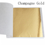 100 lapų aukso folijos lapų auksavimo rankdarbiams amatų popieriaus dekoravimo įrankis Champagne Gold