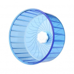 Tylus žiurkėno rato dvigubas guolis a&scaron;is suapvalintais kra&scaron;tais Tyliai besisukantys žiurkėno ratai, skirti nyk&scaron;tukiniam sirų žiurkėnui S mėlyna