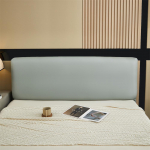 PU odinis galvūgalio užvalkalas Stretch viskas įskaičiuota lovos galvos apdangalas Universalus dulkėms atsparus dekoratyvinis baldų užvalkalas L120CM X H50-60CM