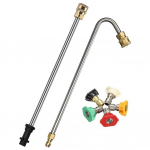 5x Purk&scaron;tukai Pur&scaron;kimo ietis Auk&scaron;to slėgio plovimo įrenginys Kampinis prailginimo kotas, skirtas Karcher K2-7