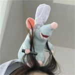 Ratatouille pliu&scaron;inė lėlė plaukų juostelė veido prausiklis makiažas plačiabrynė galvos juosta plaukų segtukas galvos apdangalas Kūrybi&scaron;kumas merginoms žaislai dovanos 1 PCS