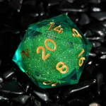 20 &scaron;onų dervos smėlio kauliukai 35 mm skysto turinio DND TRPG Cthulhu COC stalo žaidimo kauliukai D20 skaičių kauliukai