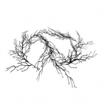 195 CM Helovino dirbtinė gluosnio vynuogynų girlianda lauko lauko namų sodo sienai pakabinama dirbtinai džiovinto rotango juodos &scaron;akelės &scaron;akelės puo&scaron;mena vakarėlio puo&scaron;mena A