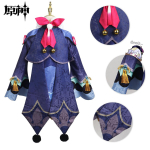 Qiqi Cosplay Kostiumas QiQi Cosplay QiQi Perukas Plaukai Zombie Girl Loli Suknelės Visas komplektas su kepure Anime L-(Costume+Wig)