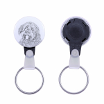 Otterhound - keychain with a dog portrait, pendant with the brand's own Art-Dog graphics
