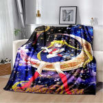 Mielas S-Sailor-Moon 3D animacinis spausdintas pledas Madingas mink&scaron;tas jaukus svetainės miegamojo sofos lovos kelioninis pledas Vaikų gimtadienio dovana 30x40inch gray