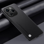 Prabangus paprastas PU odos dėklas, skirtas &bdquo;Infinix Note 40X Note 40 Pro + Note40 Infinix Smart 8&ldquo; su matiniu silikoniniu kra&scaron;tu ir apsauginiu kameros dangteliu. Infinix Note 40X juoda