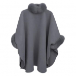 Moteri&scaron;kas žieminis apsiaustas &bdquo;Dolman&ldquo; rankovės storas skara laisvai stovi apykaklė vientisos spalvos dirbtinio kailio dekoras &scaron;iltas kasdieninis dėvėjimas darbas lauke pončas L