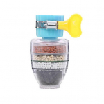 Puikus 6 sluoksnių filtravimo aktyvuotos anglies vandens filtras, pa&scaron;alinantis chloro ne&scaron;iojamąjį vandentiekio vandens valytuvą mėlyna