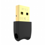 USB Bluetooth 5.3 adapterio siųstuvo imtuvas belaidis USB Bluetooth garso adapteris Bluetooth raktas asmeniniam kompiuteriui ne&scaron;iojamam kompiuteriui juoda
