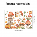 &bdquo;Fun-e140&ldquo; dažyti grybai, moliūgai, kelio ženklai &bdquo;pasidaryk pats&ldquo; miegamasis svetainė, namų dekoro sienų lipdukai 40*60cm/fun-e140