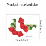 Rožių svetainės įėjimo namo gražinimo jungiklis sienos lipdukas 14*19CM/fun-kg86