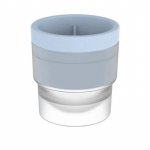 1vnt silikono ledo kubelių gaminimo rutulio formos forma Maisto klasės apvali ledo padėklo juosta Virtuvės priedai Ledo kubelių formavimo forma mėlyna