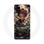 Coque Maniacase pour Samsung Galaxy A51 5G demon slayer Tanjiro anime manga juoda