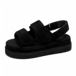 2024 m. 2024 m. Nauji karvės zom&scaron;iniai moteri&scaron;ki basutės vasariniai Auk&scaron;tos kokybės laisvalaikio moteri&scaron;ki paplūdimio batai Zapatos De Mujer porai 35 juoda