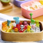 10 vnt Bento gyvūnų maisto vaisių kirtikliai &scaron;akutės prie&scaron;piečių dėžutės priedų dekoravimo įrankis 1
