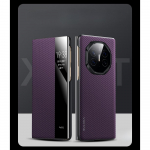 Prabangus verslo matinis anglies pluo&scaron;to magnetinis sulankstomas odinis dėklas, skirtas Huawei Mate XT High Shell Flip Lens, visi&scaron;kai atsparus smūgiams apsauginis dangtelis For Mate xt juoda