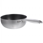 Nerūdijančio plieno Wok keptuvė, nelipni keptuvė, puodas maistui gaminti, pienui virti, korėta keptuvė padažui, namų virtuvės indai
