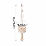 Makrame sienos pakabinamas krep&scaron;elis, laikymo krep&scaron;elis, dekoravimas, virvės pynimas, gėlių vazono augalų pakaba, hamakų organizatorius, bohemi&scaron;kas namų dekoras