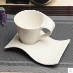 Europieti&scaron;kas baltas porcelianinis kavos puodelis keraminis espreso puodelis pusryčių pienui desertinis puodelis porai arbatos puodelis dovana namų dekoro aksesuarai