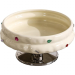 Namų Svetainės Vaisių Lėk&scaron;tė Kūrybinga Keraminė Ant Auk&scaron;tos Kojelės Vaisių Lėk&scaron;tė Vestuvių Vakarėlio Užkandžių Deserto Lėk&scaron;tė Auk&scaron;tos Kokybės Stalo Indai