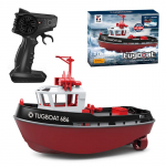 Naujas RC laivas 2.4G Galingas dvigubas variklis Didelio nuotolio belaidis galios nuotolinio valdymo vilkiko modelis Tinka berniukų dovanai Vaikų žaislai