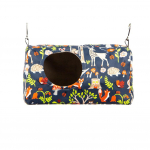 Pauk&scaron;čių lizdas Namuose Papūga Kabantis Hamakas Miegamoji Lova Plaunama Naminių gyvūnėlių Papūgos Kabantys Priglausti urvą Laimingas namelis papūgų kačiukui tamsiai mėlyna spalva