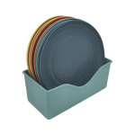 8 vnt. Lengvos plastikinės lėk&scaron;tės Nedūžtančios daugkartinio naudojimo lėk&scaron;tės Galima plauti indaplovėje, spalvotos lėk&scaron;tės Round