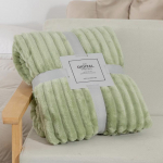 180*200CM Prabangi dirbtinio triu&scaron;io kailio antklodė &ndash; mink&scaron;ta, &scaron;ilta ir jauki sofoms, lovoms, biurams ir keliaujantiems jauki dovana visais metų laikais, ideali Kalėdoms 180*200CM žalia